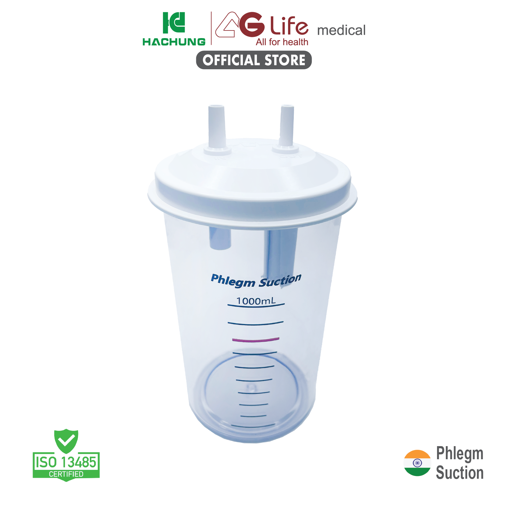 Cốc đựng dịch AG Life 1000ml